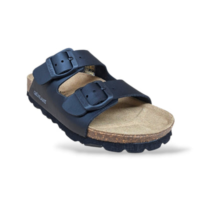Ciabatta Bio Sughero Bambini e Ragazzi Grunland Junior Luce Nero – Sottopiede Sughero EVA