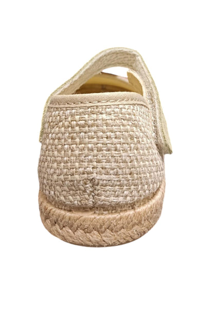 Espadrillas bambina Vul-Ladi Carla beige rosa verde tela velcro summer style