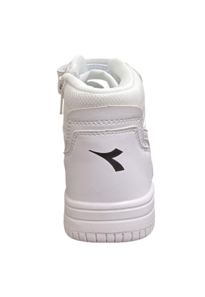 Scarpe sneakers Bambini e ragazzi Diadora RAPTOR  bianco laccio elastico e velcro