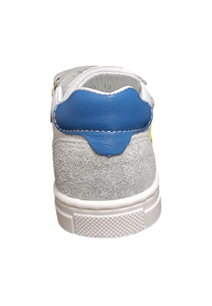 Scarpe sneakers Bambini balocchi MINI  grigio-giallo-azzurro-bianco velcro
