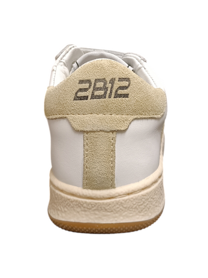 Scarpe sneakers Bambini e ragazzi 2B12 BABYMINI SUPRIME  bianco-beige velcro