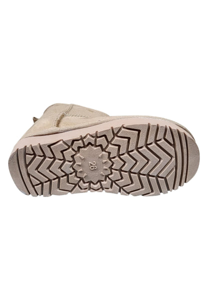 Stivaletti bambina Gioseppo Esko camel suede - Stile caldo con elastico
