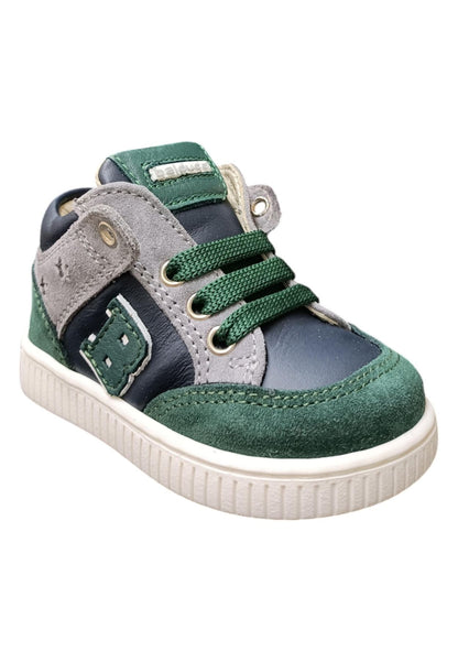 Scarpe sneakers Unisex bambini balducci cita  verdone-grigio laccio e zip laterale