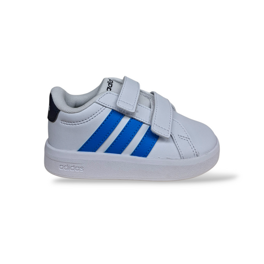 Sneakers bambino Adidas Grand Court bianco celeste sportive