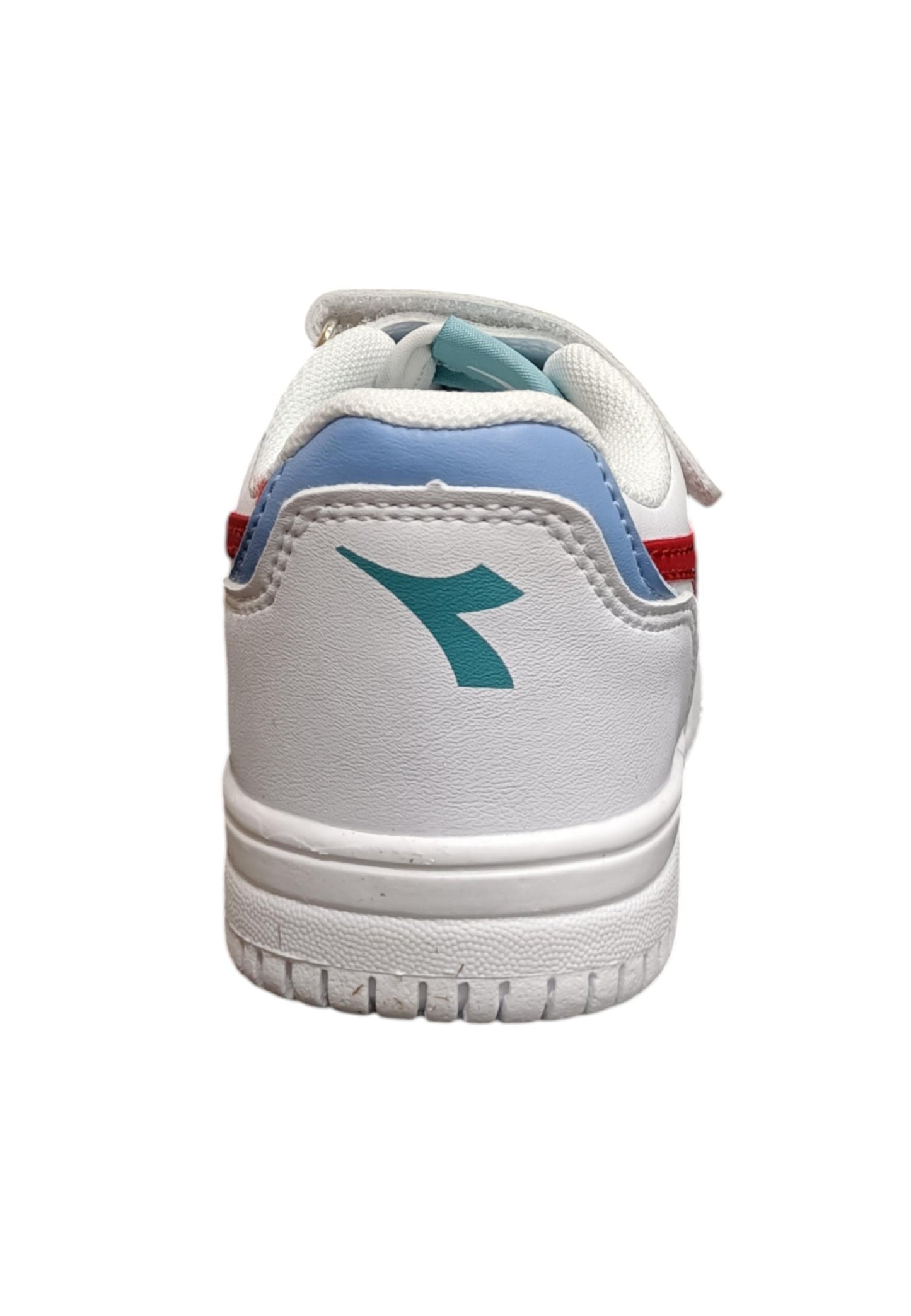 Scarpe sneakers Bambini e ragazzi Diadora RAPTOR  bianco-rosso velcro
