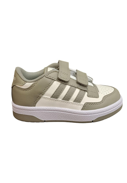Scarpe sneakers Bambini e ragazzi adidas rapid court  grigio-bianco velcro