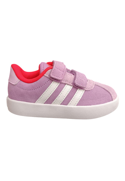 Sneakers bambina Adidas Grand Court viola bianco suede - Stile sportivo con velcro