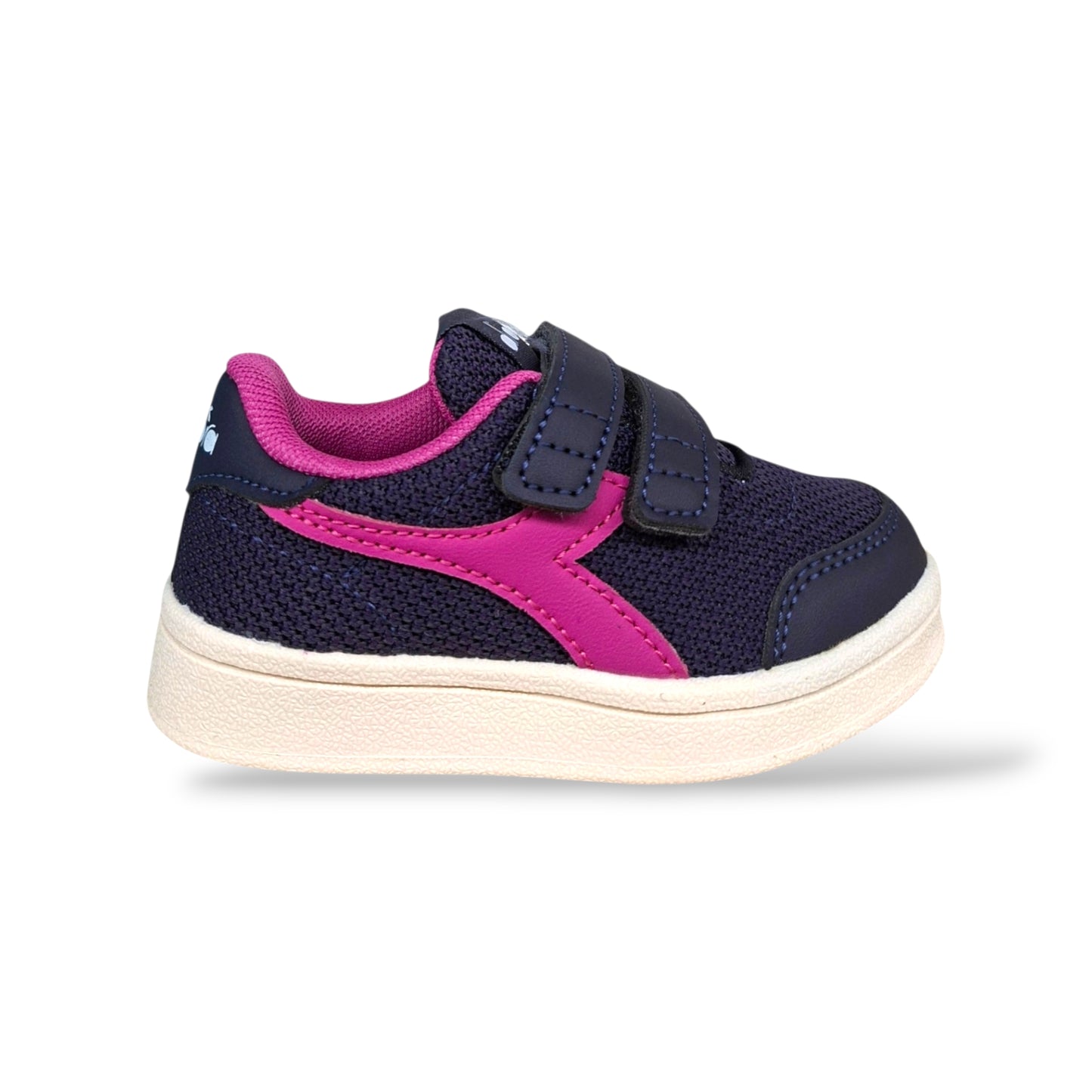 Diadora Bonny Sneakers Bambine Nero Fucsia | Taglia 20-35 | Velcro | Scarpetteria Gica