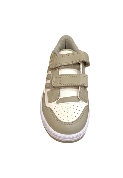 Scarpe sneakers Bambini e ragazzi adidas rapid court  grigio-bianco velcro