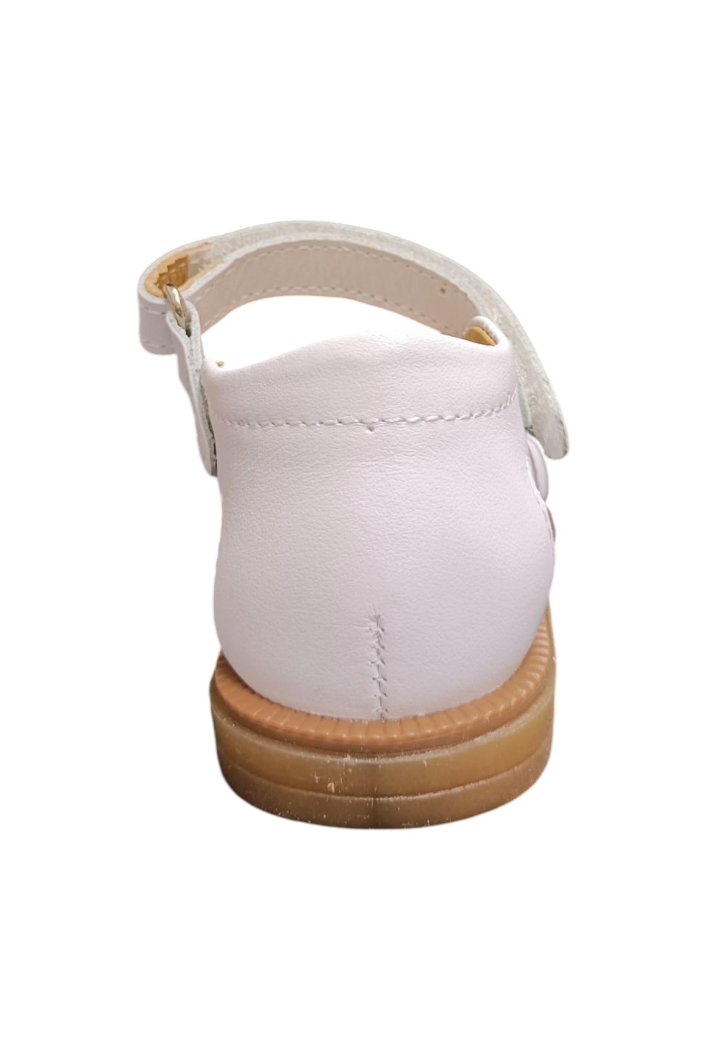 Scarpe sandalo tallonato Bambine platis open classic  bianco velcro