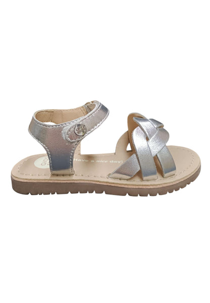 Sandali bambina Gioseppo Rowley argento pelle