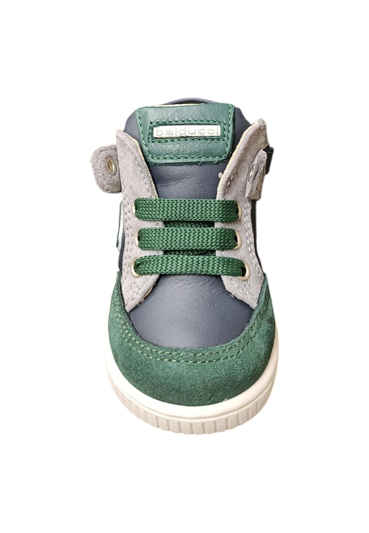 Scarpe sneakers Unisex bambini balducci cita  verdone-grigio laccio e zip laterale