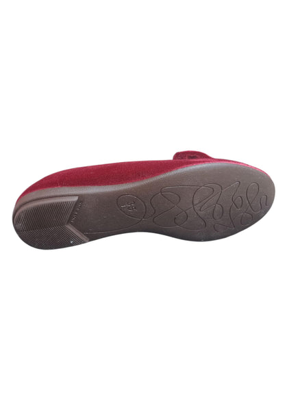 Ballerina ragazza Vul-Ladi Candy bordeaux velluto velcro elegance style