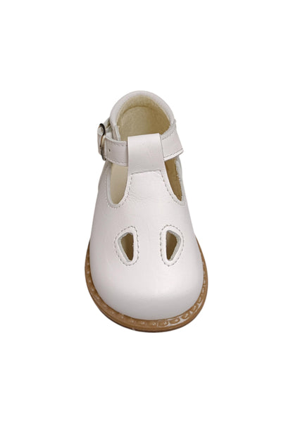 Scarpe occhi di bue-semiaperto Bambini panyno B2808  bianco fibia