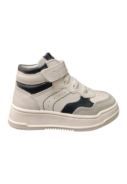 Scarpe sneakers Unisex bambini balducci OTRO  bianco-nero-grigio laccio elastico e velcro