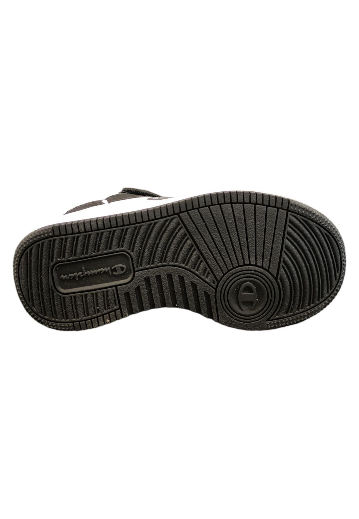 Scarpe sneakers Unisex bambini Champion REBOUND  bianco-nero laccio elastico