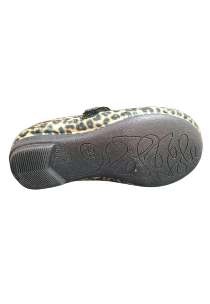 Ballerina bambina Vul-Ladi Candy nero maculato velluto velcro elegance style