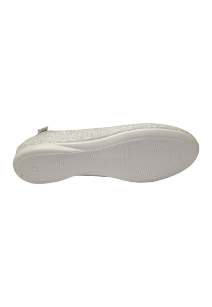 Ballerina bambina Platis P2080 bianco multicolore glitter elastico elegance style
