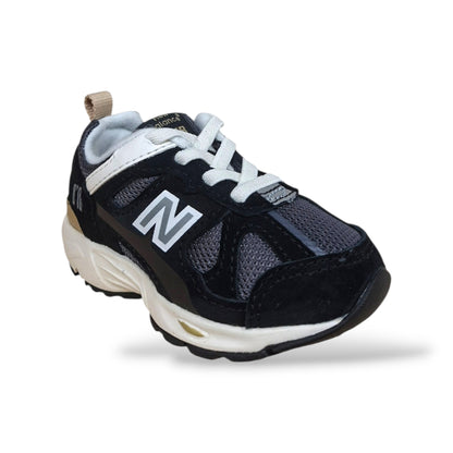 New Balance 878 Sneakers Bambini Ragazzi Nero Bianco | Taglia 20-35 | Suede Tessuto | Scarpetteria Gica
