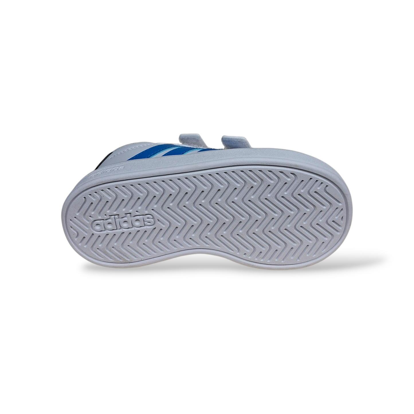 Sneakers bambino Adidas Grand Court bianco celeste sportive