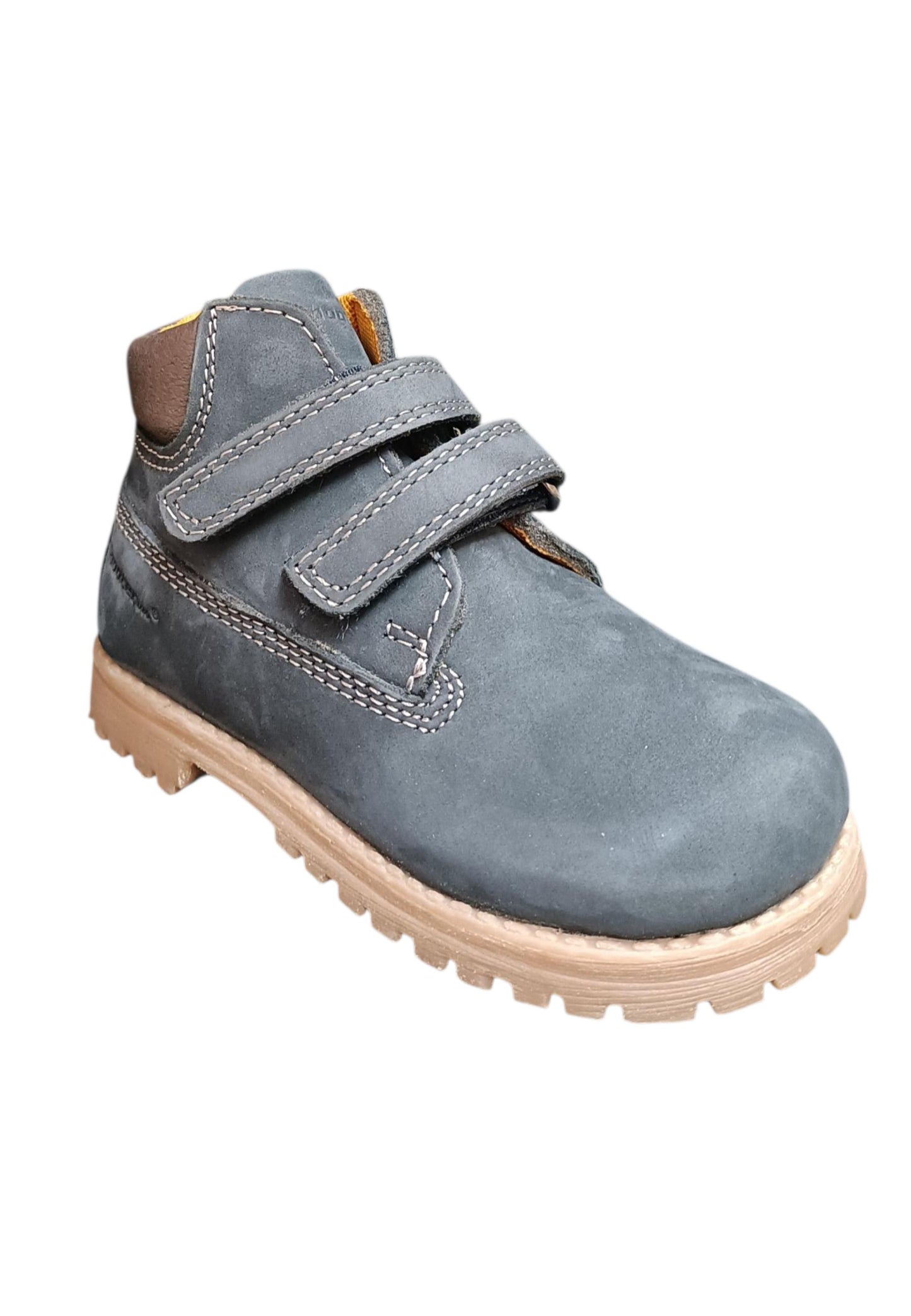Boscaiolo bambino Shooterino Basic blue camel pelle velcro casual style