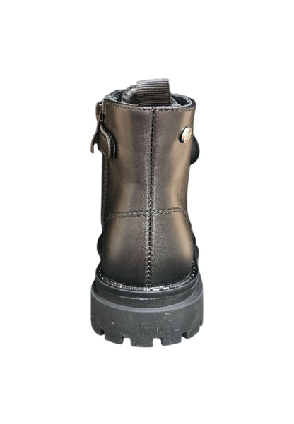 Anfibio bambina Gioseppo Mulliken nero pelle zip laterale urban style