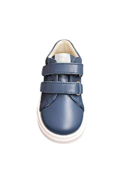Sneakers primi passi bambino Balducci Cita blu bianco pelle - Freschezza sportiva con chiusura velcro