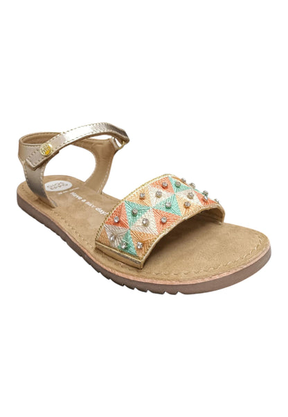 Sandalo bambina Gioseppo Montrose multicolor pelle velcro comfort elegance