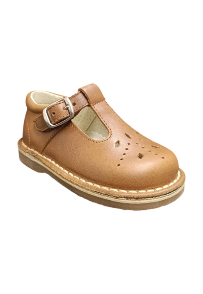 Scarpe occhi di bue-semiaperto Bambini panyno B2805  cuoio fibia