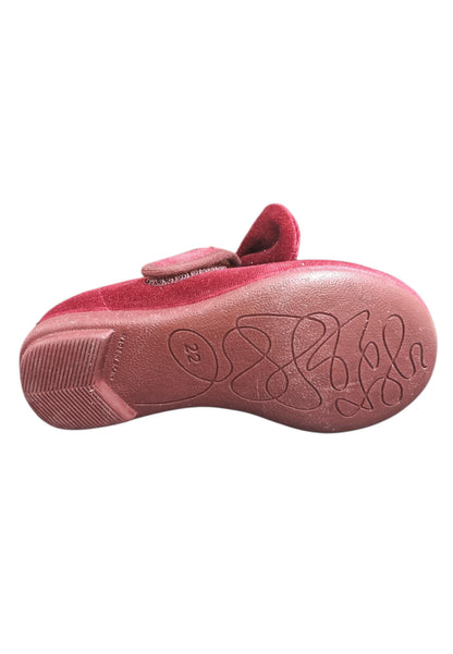 Ballerina bambina Vul-Ladi Candy bordeaux velluto velcro elegance style