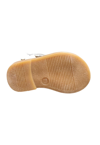 Scarpe occhi di bue-semiaperto Bambini platis open classic  bianco velcro