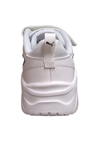 sarpe sneakers Bambini e ragazzi PUMA TRINITY  bianco-nero laccio elastico e velcro