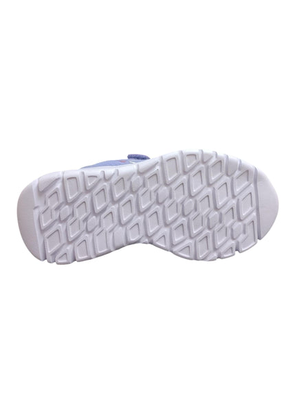 Scarpe sneakers Bambine e ragazze Diadora evo run  celeste-bianco laccio elastico e velcro