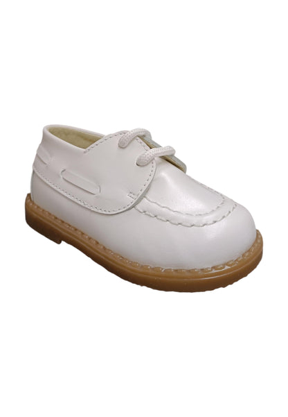Scarpe inglesino Bambini panyno B3622  bianco laccio