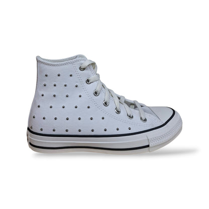 Converse Chuck Taylor Sneakers Bambine Ragazze Bianco | Taglia 27-40 | Tela Borchie | Scarpetteria Gica