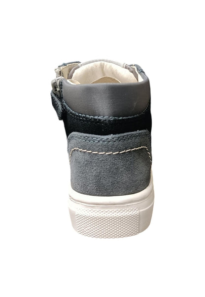 Scarpe sneakers Unisex bambini balducci BUTTER  grigio-nero laccio e zip laterale