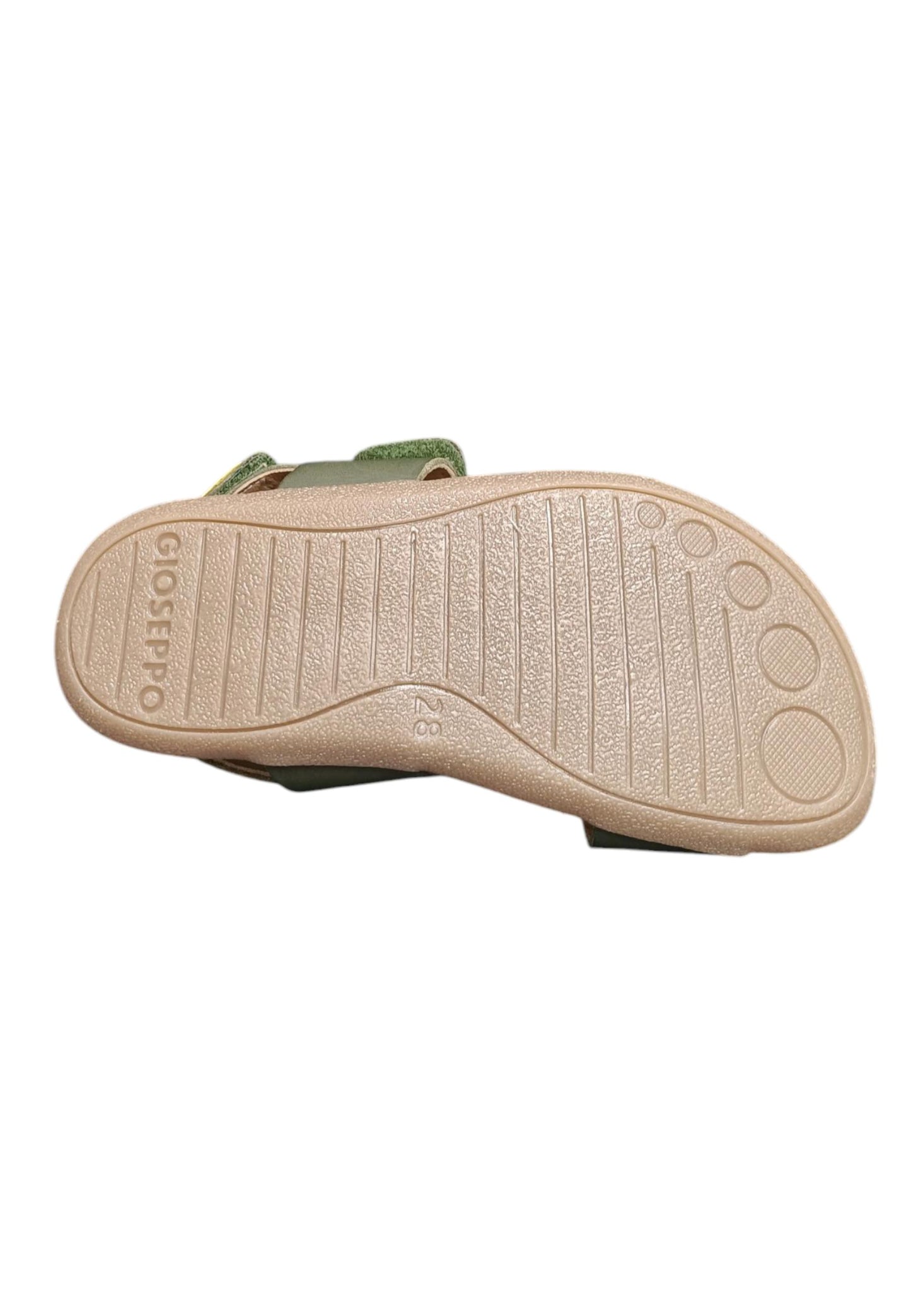 Sandalo bambino Gioseppo Lenroot kaki pelle velcro comfort elegance