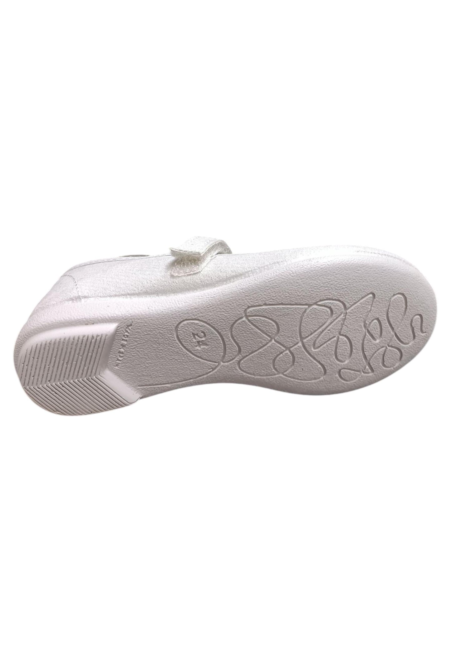 Ballerina bambina Vul-Ladi Candy argento tela velcro comfort style