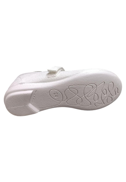 Ballerina bambina Vul-Ladi Candy argento tela velcro comfort style