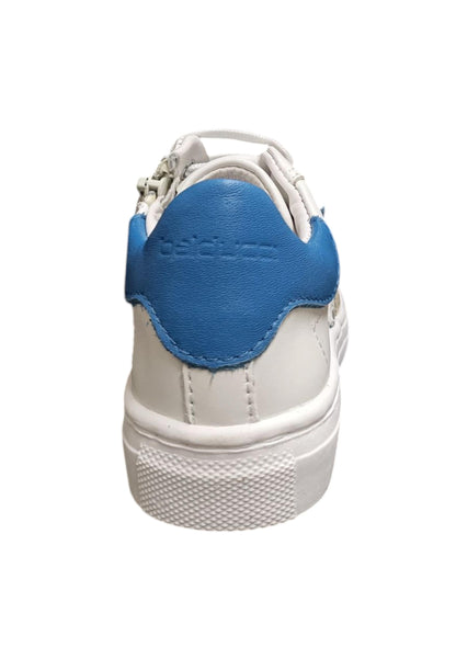 Scarpe sneaker Bambini e ragazzi balducci BUTTER  bianco-blue laccio e zip laterale