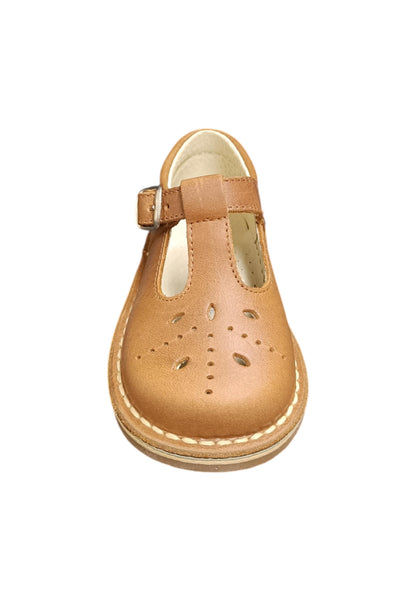 Scarpe occhi di bue-semiaperto Bambini panyno B2805  cuoio fibia