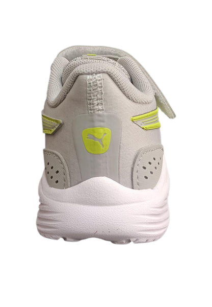 Sneakers Bambini Puma Pounce Lite Grigio Giallo - Scarpe Ginnastica Leggere