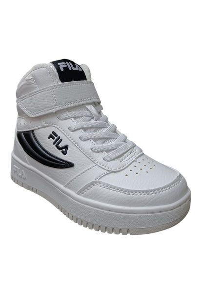Scarpe sneakers Unisex bambino fila REGA  bianco-celeste-blue laccio elastico e velcro