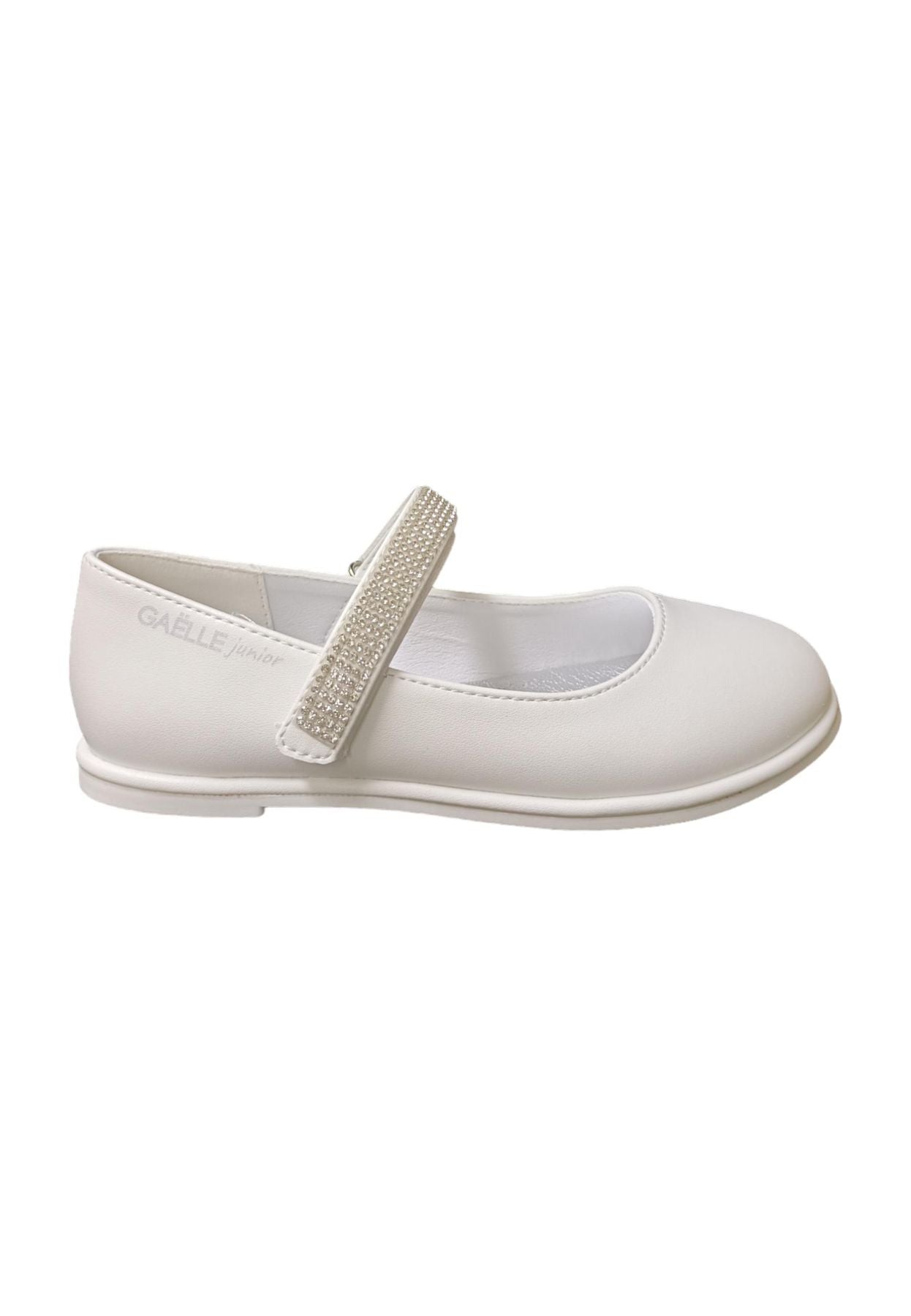 Ballerina bambina Gaelle Lipstick bianco multicolore pelle velcro elegance style