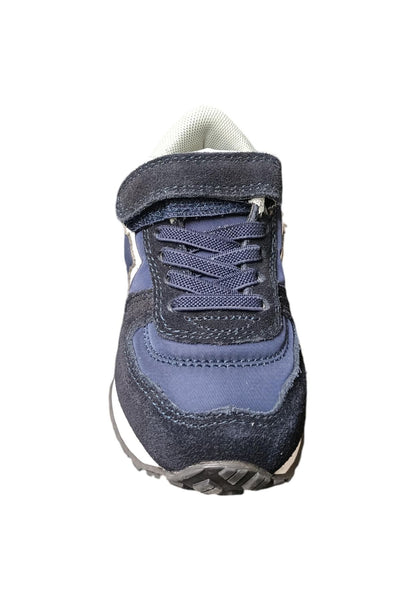 Scarpe sneakers Unisex bambini Atlantic Stars BEN  blue-azzurro-bianco laccio elastico e velcro