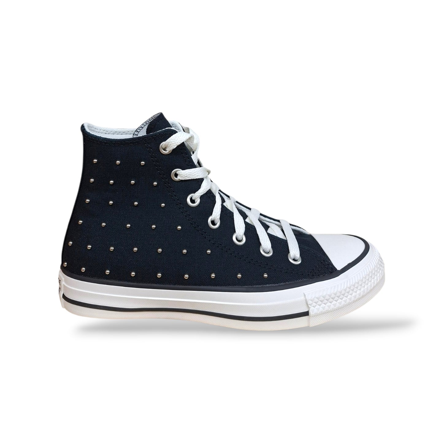 Converse Chuck Taylor Sneakers Bambine Ragazze Nero Bianco | Taglia 27-40 | Tela Borchie | Scarpetteria Gica