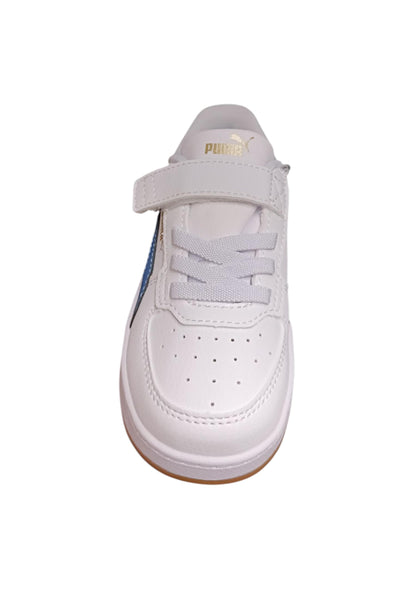sarpe sneakers Bambini e ragazzi PUMA CAVEN  bianco-blue laccio elastico e velcro