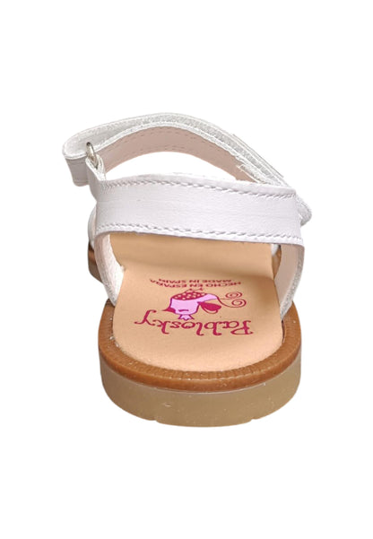 Sandalo bambina Pablosky Olimpo bianco pelle velcro comfort anatomico