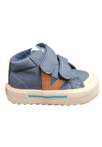 Scarpe sneakers Bambini e ragazzi Victoria tribu blue-arancione velcro