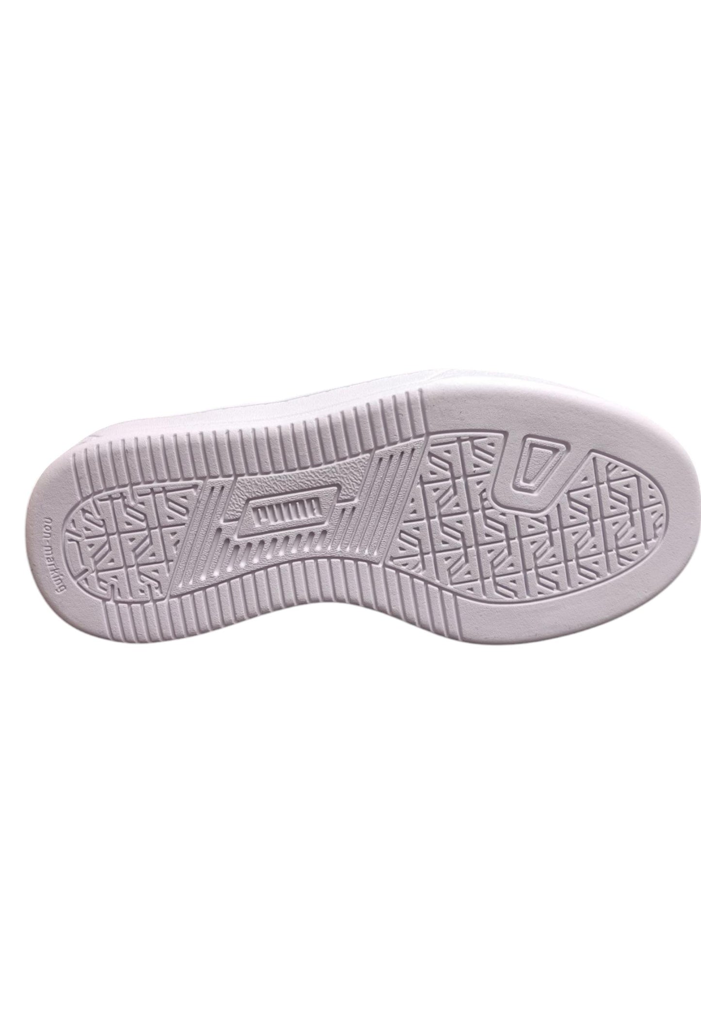 Scarpe sneakers Bambini e ragazzi PUMA CAVEN  bianco-azzurro-nero-giallo laccio elastico e velcro